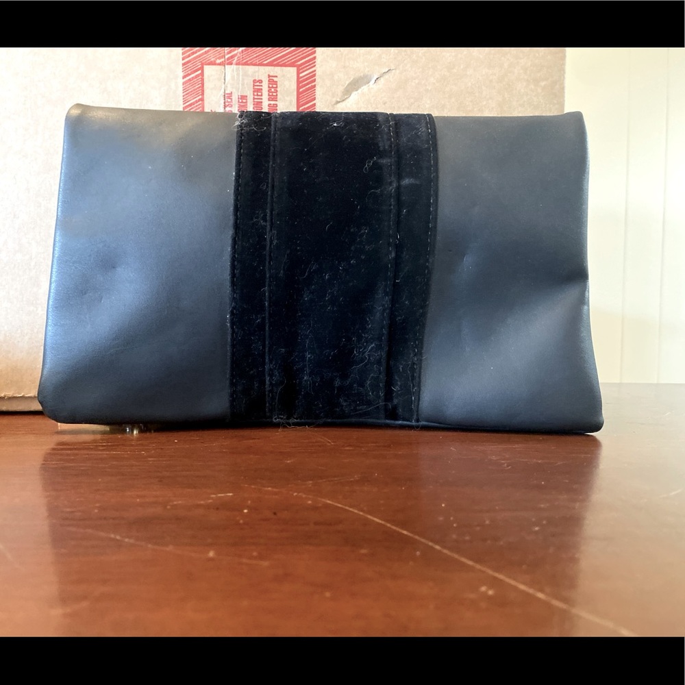Black Leather Clutch